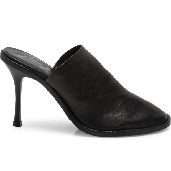 Free People New in Box Women's Leila Black Heeled Mules- Size 39 - Picture 2 of 12